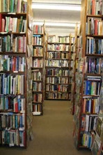 Wide isles for browsing comfort.